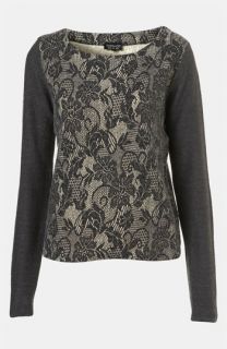 Topshop Lace Sweater