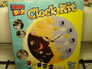Kids Day Clock Kit with Working Clock Ages 8 2003 New