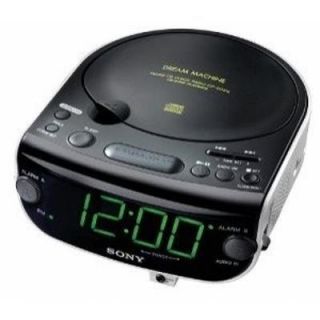 SONY DREAM MACHINE ICF CD815 AM/FM Stereo CD Clock Radio w/ Dual Alarm
