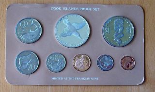  Islands 1976 Proof Coin Set Franklin Mint 8 Coins Certificate