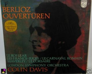 Colin Davis Berlioz Overtures LP Vinyl Record Philips