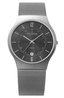 Skagen Titanium Mesh Strap Watch
