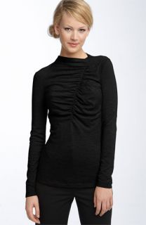 Lafayette 148 New York Ruched Stretch Wool Top (Plus)