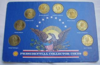 1992 Shell Oil Presidential Bronze Collector Coins