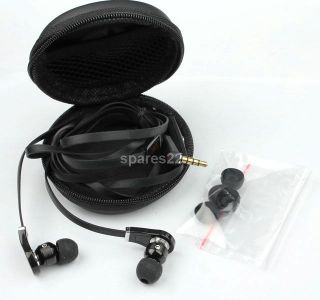 Black in Ear Earbud Headphone Earphones Headset Mic for  MP4 iPod