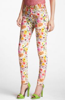 MSGM Floral Print Skinny Jeans