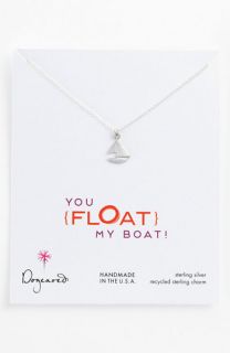 Dogeared You Float My Boat Sailboat Pendant Necklace