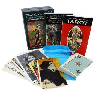 Pamela Colman Smith Commemorative Tarot Set New Smith Waite Deck Book