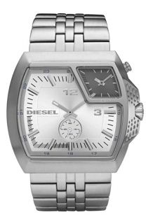 DIESEL® Large Dual Time Bracelet Watch