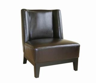 New Dark Brown 100 Italian Full Leather Club Chair A17