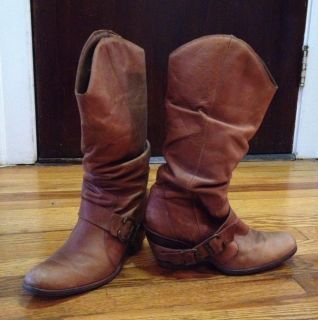 Coconuts Nelson Leather Western Boots Womens Size 9 5