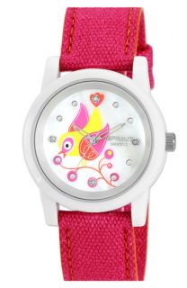 SPROUT™ Watches Bird Dial Organic Cotton Strap Watch, 38mm