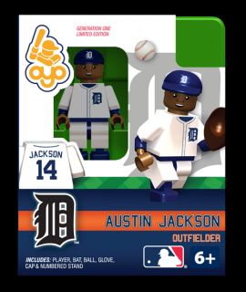 Austin Jackson Oyo Mini Fig Figure Lego Compatible Detroit Tigers NIP