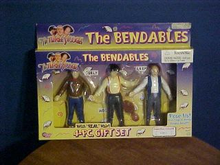  Pictures Three Stooges 4 PC Gift Set The Bendables Collectible