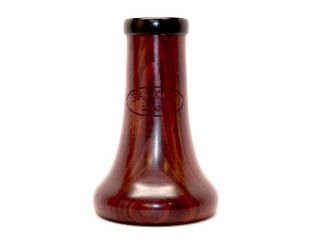 This is a beautiful new Backun cocobolo clarinet bell, with the Backun