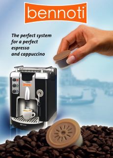 the bennoti system use prepacked coffee cartridges for best result and