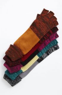 Collection XIIX Marled Colorblock Fingerless Gloves