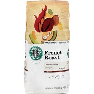 Starbucks French Roast Whole Bean Coffee 2 5 Pounds 40 Oz