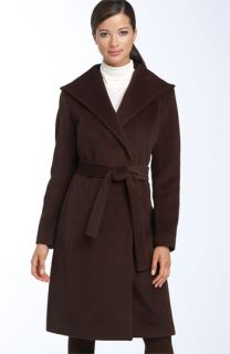 Calvin Klein Belted Angora Blend Coat