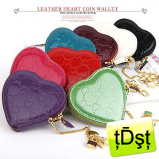  Leather Heart Coin Purse Wallet M704