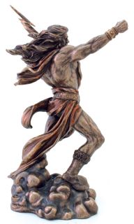 zeus material cold cast bronze height 11 inches gift boxed
