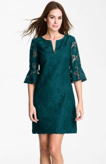 Adrianna Papell Ruffle Sleeve Lace Dress