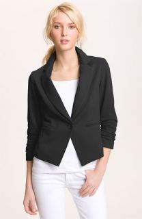 Gibson One Button Fleece Blazer (Petite)