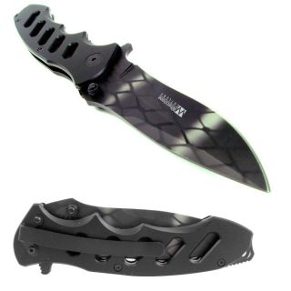 Extreme Tactical Aluminum Handle Folding Knife 8 75 Overall Whetstone