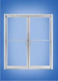 Aluminum Storefront Door Frame Clear Anodized Finish
