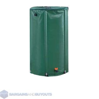 Portable Water Saving Collapsible Rain Barrel   74 Gallon   23.5x39.5