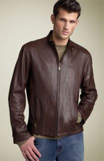 Michael Kors Zip Front Leather Jacket