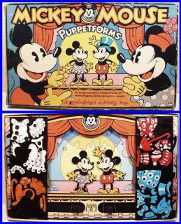 Mickey Mouse Colorforms Puppetforms Theater 1952 BB5