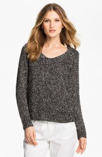 Eileen Fisher V Neck Nubby Knit Sweater