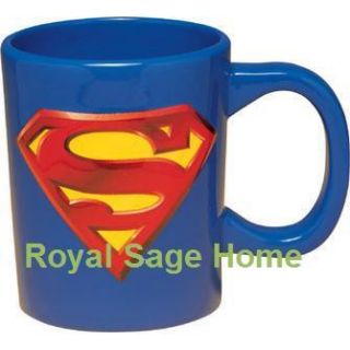 Superman Logo 18oz Sculpted Ceramic Coffee Cup Mug
