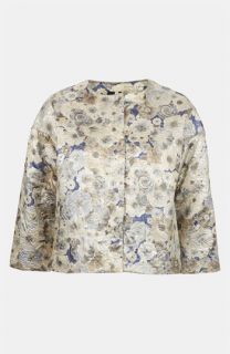 Topshop Floral Jacquard Jacket