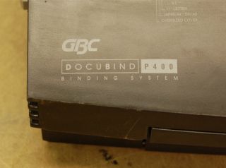 GBC Docubind P400 Electric Spiral Comb Punch & Binder Binding Machine