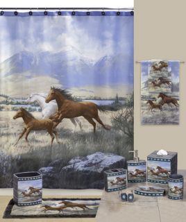  Horses Running Free Bath Accessories Bathroom Collection Choice