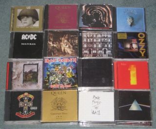 90 CD Lot Collection Iron Maiden Metallica Led Zeppelin The Beatles AC