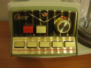 Vintage Oster Kitchen Center 10 Speed Mixer Blender Combo