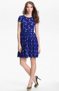 Vince Camuto Short Sleeve Lace Dress