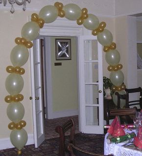 Linking Link O Loon Balloon Arch Wedding Party Diamond Clear Ivory