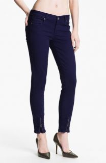 Paige Ankle Zip Skinny Jeans (Pacific Dusk)