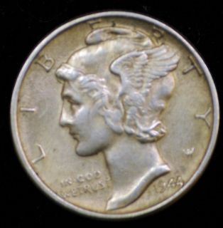  1944 Mercury Dime US Coin Old