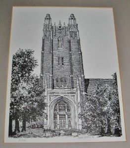 etching print of oklahoma city university greg burns