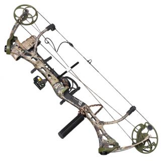 New 2012 Bear Archery Mauler RTH Compound Bow Pkg 70 RH 1 2 Dz Arrows