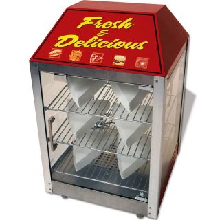  Warmer & Merchandiser Pizza Pretzel Commercial Heated Display Case