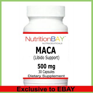 Maca Libido Support Reproductive Health 500 MG 30 Capsules