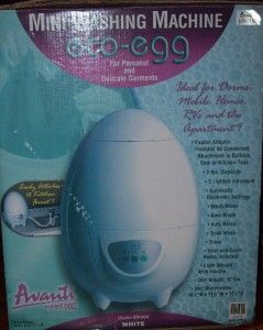 Mini Washing Machine Avanti Eco Egg White Model EW300 Compact Portable