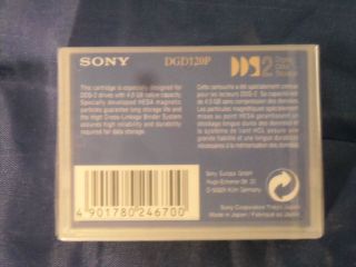 Sony DGD120P 4GB Data Tape Cartridge Computer Grade