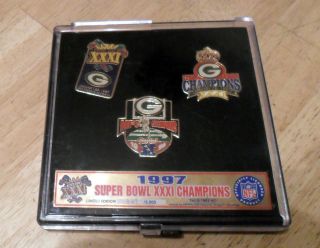  Packers 1997 Super Bowl XXXI Champions NFL Collector Pin Set